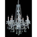 Fleur Illumination Collection Chandelier D 28In H 34In Lt 8 Chrome Finish
