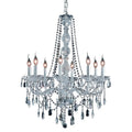 Fleur Illumination Collection Chandelier D 28In H 34In Lt 8 Chrome Finish