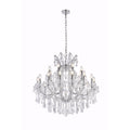 Fleur Illumination Collection Chandelier D 36In H 36In Lt 24 Chrome Finish