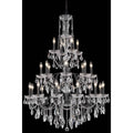 Fleur Illumination Collection Chandelier D 36In H 49In Lt 24 Dark Bronze Finish