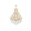 Fleur Illumination Collection Chandelier D 38In H 52In Lt 28 Gold Finish
