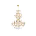 Fleur Illumination Collection Chandelier D 46In H 64In Lt 36 Gold Finish