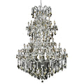 Fleur Illumination Collection Chandelier D 54In H 72In Lt 61 Chrome Finish