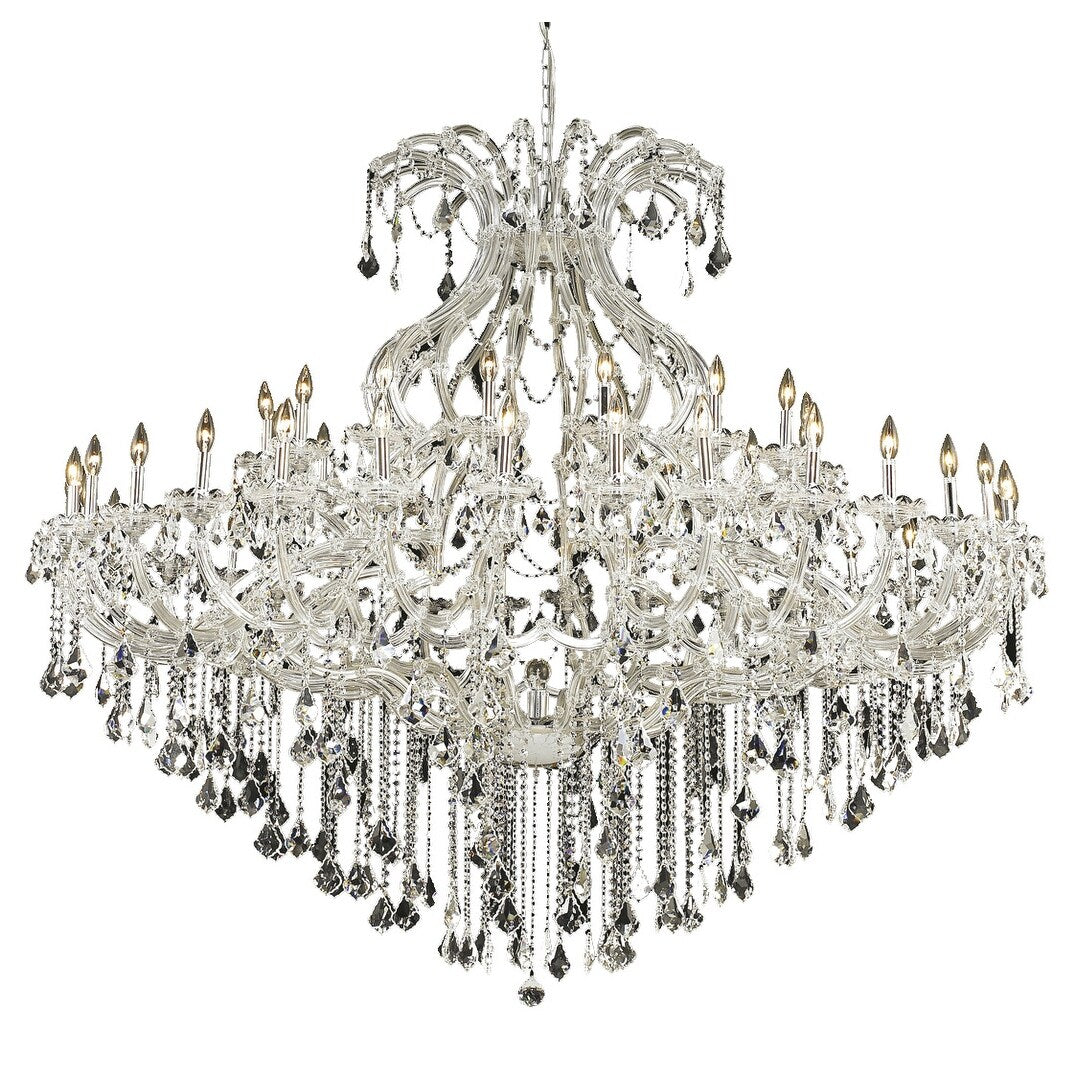 Fleur Illumination Collection Chandelier D 72In H 60In Lt 49 Chrome Finish