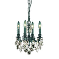 Fleur Illumination Collection Pendant D 10In H 10In Lt 4 Dark Bronze Finish