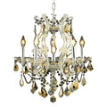 Fleur Illumination Collection Pendant D 20In H 25In Lt 6 Chrome Finish
