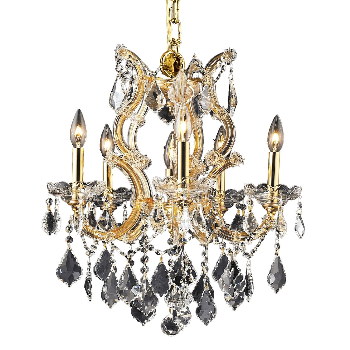 Fleur Illumination Collection Pendant D 20In H 25In Lt 6 Gold Finish