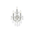 Fleur Illumination Collection Wall Sconce D 12In H 22In E 8.5In Lt 3 Chrome Finish