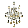 Fleur Illumination Collection Wall Sconce D 12In H 22In E 8.5In Lt 3 Chrome Finish