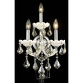 Fleur Illumination Collection Wall Sconce D 12In H 22In E 8.5In Lt 3 White Finish