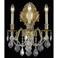 Fleur Illumination Collection Wall Sconce D 14In H 18In E 9.5In Lt 3 French Gold Finish Elegant Cut Crystals
