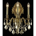 Fleur Illumination Collection Wall Sconce D 14In H 18In E 9.5In Lt 3 French Gold Finish Royal Cut Crystals