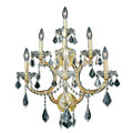 Fleur Illumination Collection Wall Sconce D 22In H 27In E 15.5In Lt 7 Gold Finish