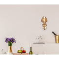 Fleur Illumination Collection Wall Sconce D 5In H 11.5In E 8.5In Lt 1 French Gold Finish Royal Cut Crystals