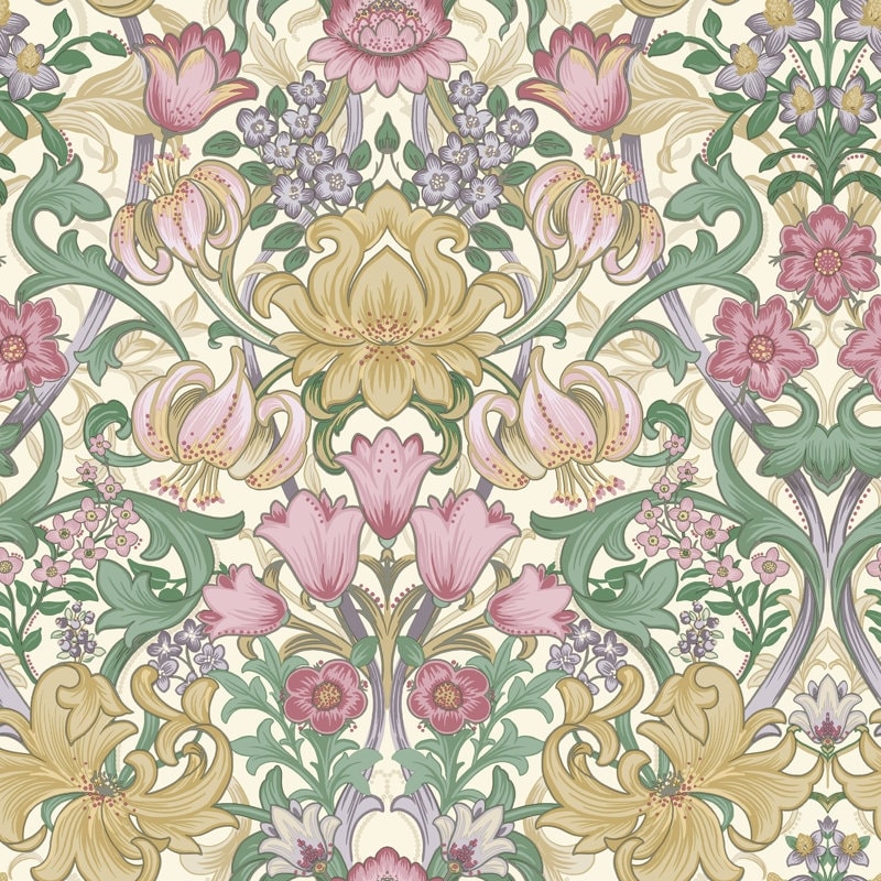 Fleurmont Floral Tapestry Non Pasted Wallpaper Covers 56 Square Feet