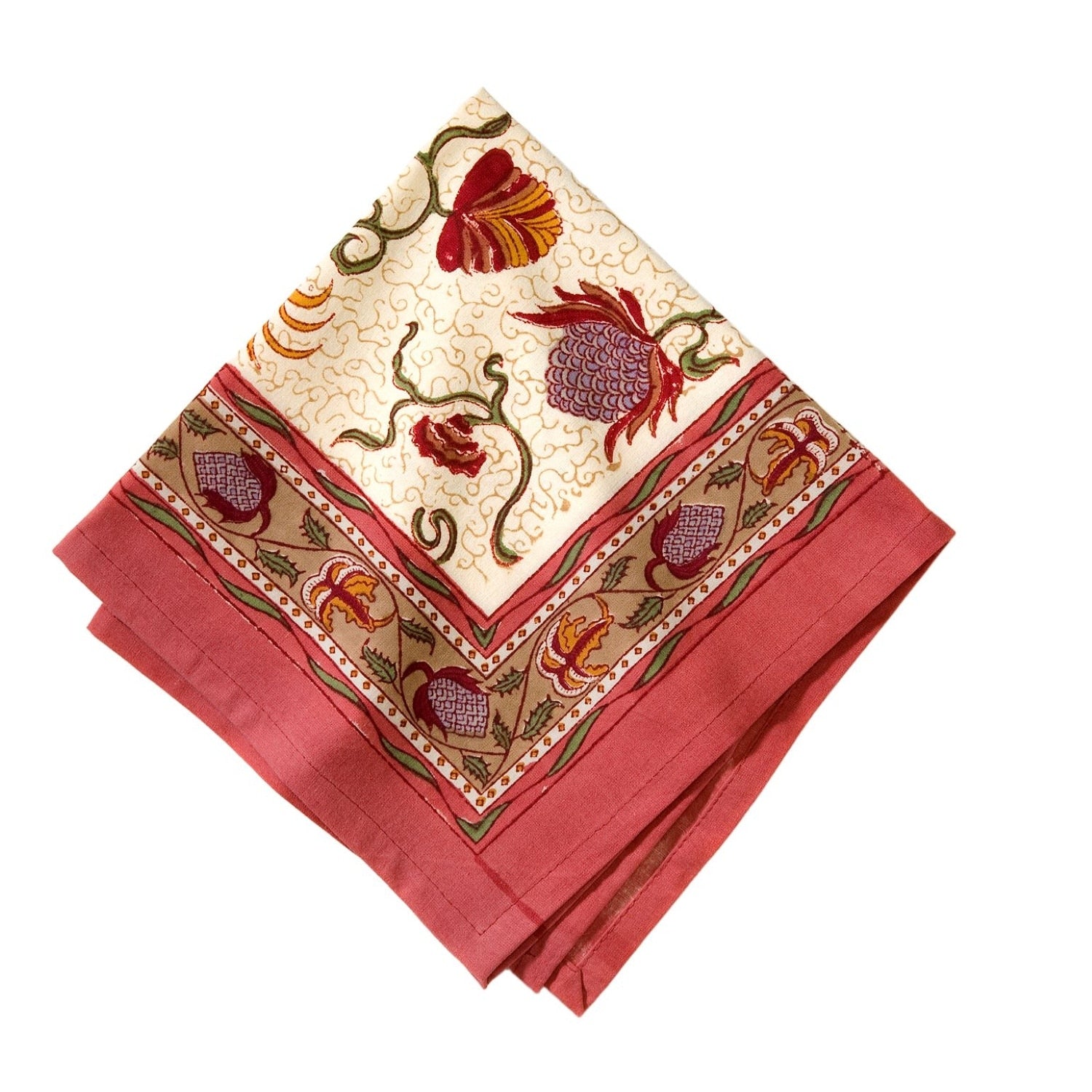 Fleurs Des Indes 19X19 Inch Cotton Napkins Set Of 6