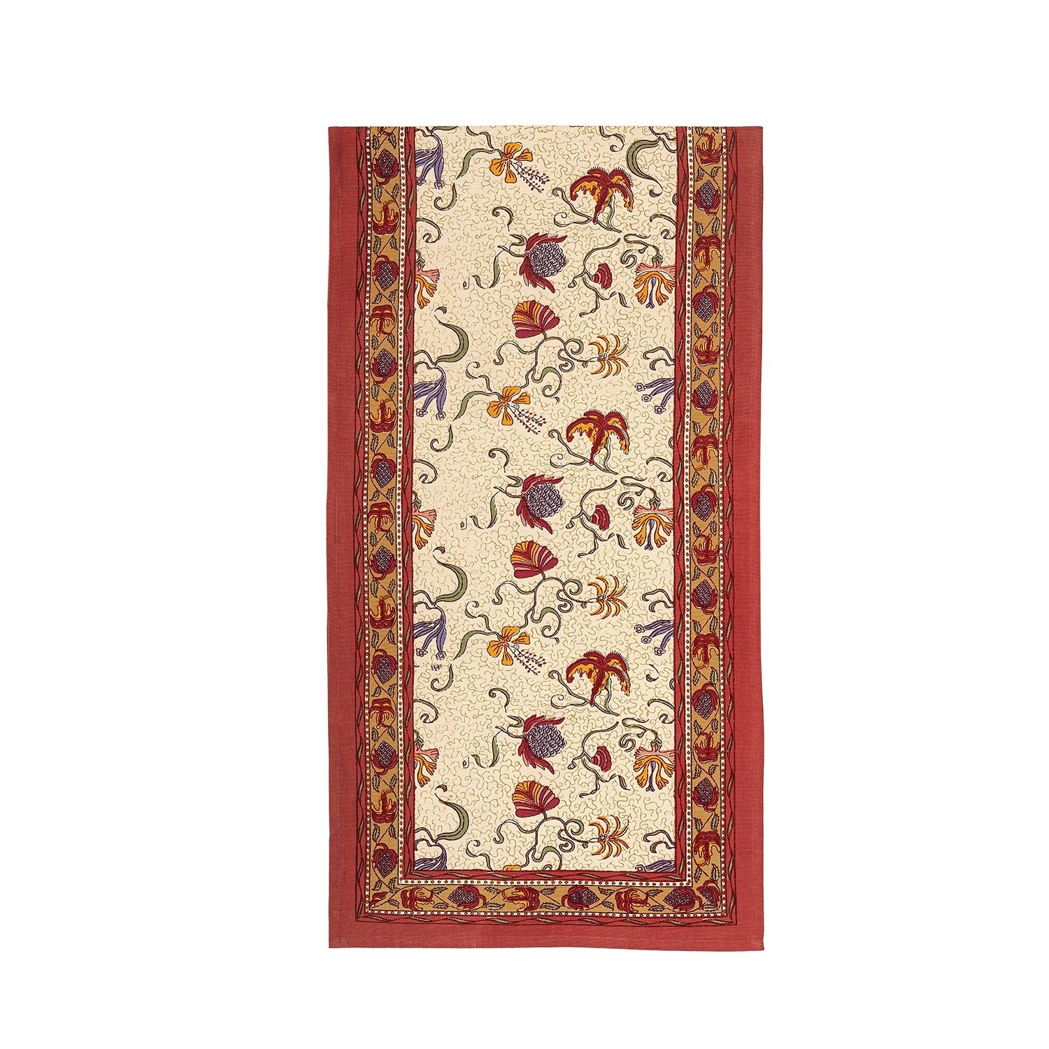 Fleurs Des Indes Multicolored Cotton Table Runner