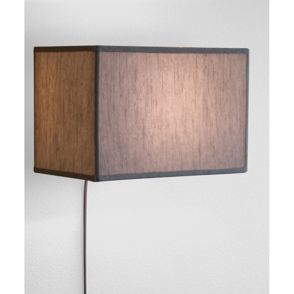 Floating Shade Plug In Wall Light Textured Oatmeal 10X16 10X16 X 11