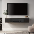 Floating Tv Stand Media Console Shelf Under Tv Black
