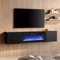 Fireplace Tv Shelf Cabinet For Living Room 70 Inch