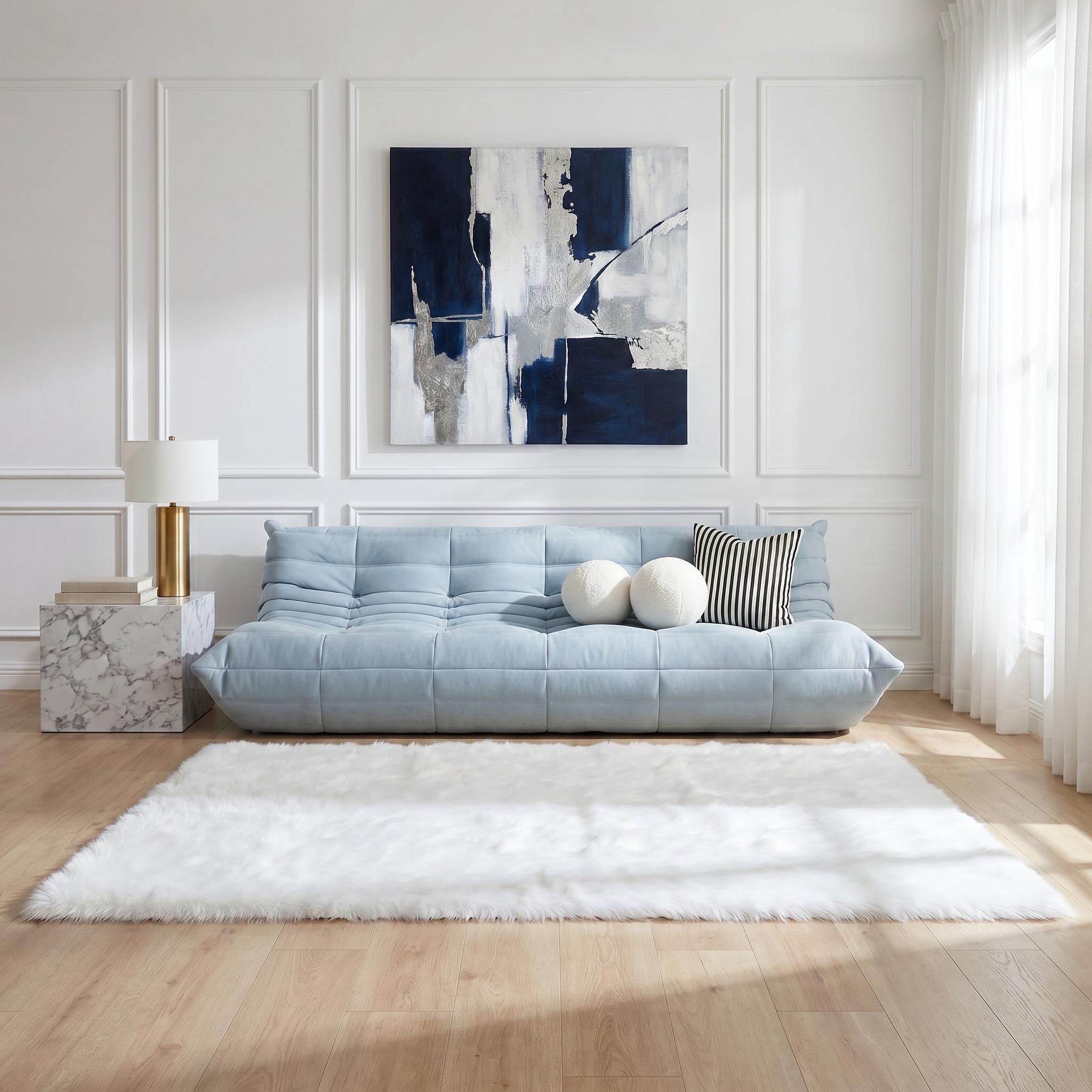 Flokati Shag Collection 5X7 Area Rug 5 X 7