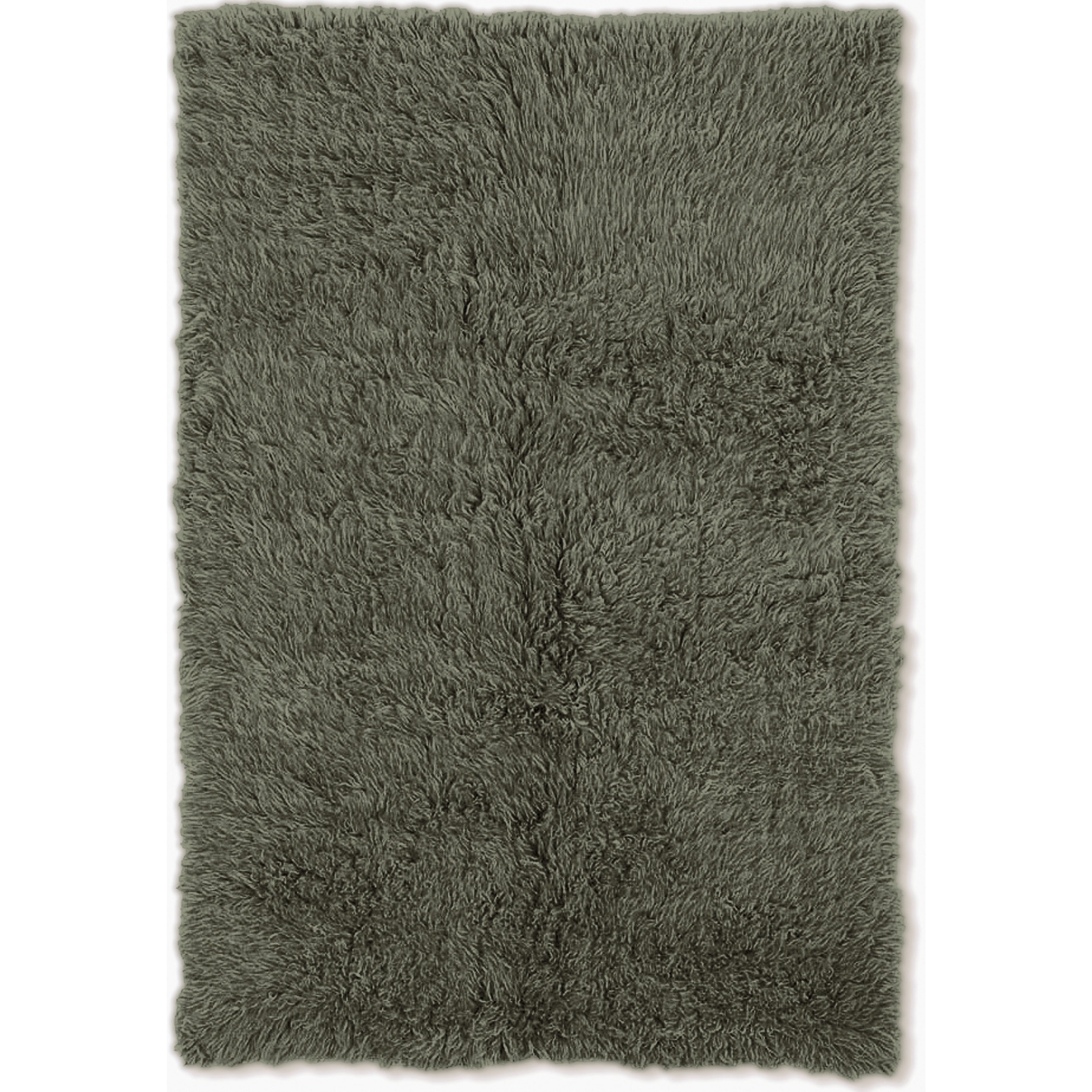 Linon Flokati Heavy Olive Rug 2 X 8