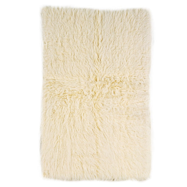 Linon Flokati Super Heavy Natural Rug 4 X 6 4 X 6