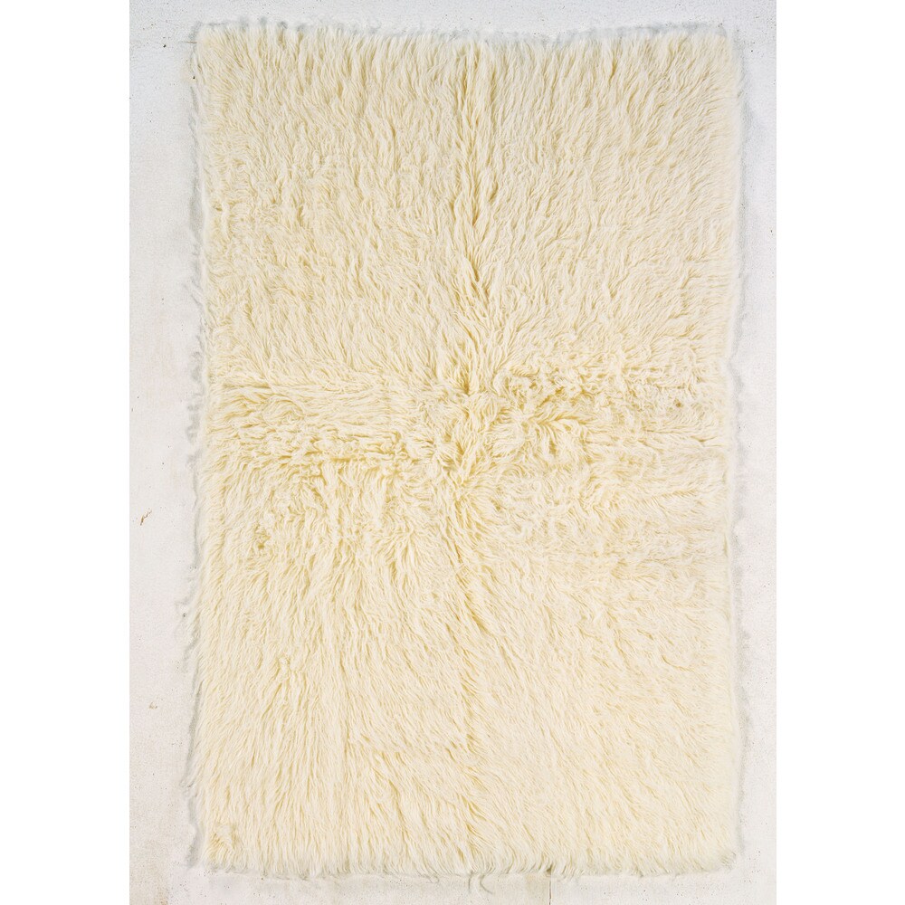 Linon Flokati Super Heavy Tan Area Rug 9 X 12 9 X 12