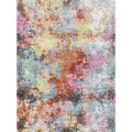 Floor Art Hand Knotted Bamboo Silk Purple Rust Area Rug