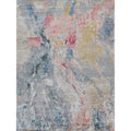 Floor Art Hand Knotted Bamboo Silk Silver Blush Area Rug 4 X 6
