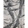 Floor Art Hand Knotted Bamboo Silk Silvery Dark Gray Area Rug 4 X 6