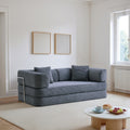 Floor Couch Compressed Sofa Convertible Floor Sofa Bed Enhanced Frame Stability Comfy Couch Lounge Sleeper Bed