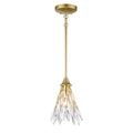 Flora Grace 7 Inch Wide 1 Light Mini Pendant In Champagne Gold 7In W X 7In D X 11.75In H