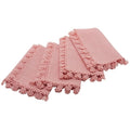 Floral Charm Lace Trim Napkins 20 By 20 Inch Set Of 4 Rose Quartz