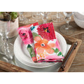 Floral Design Napkins Set Of 12 20 X 20
