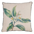 Citrus Print Floral Design Throw Pillow