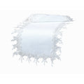 Floral Garden Lace Trim Table Runner 16 By 36 Inch White