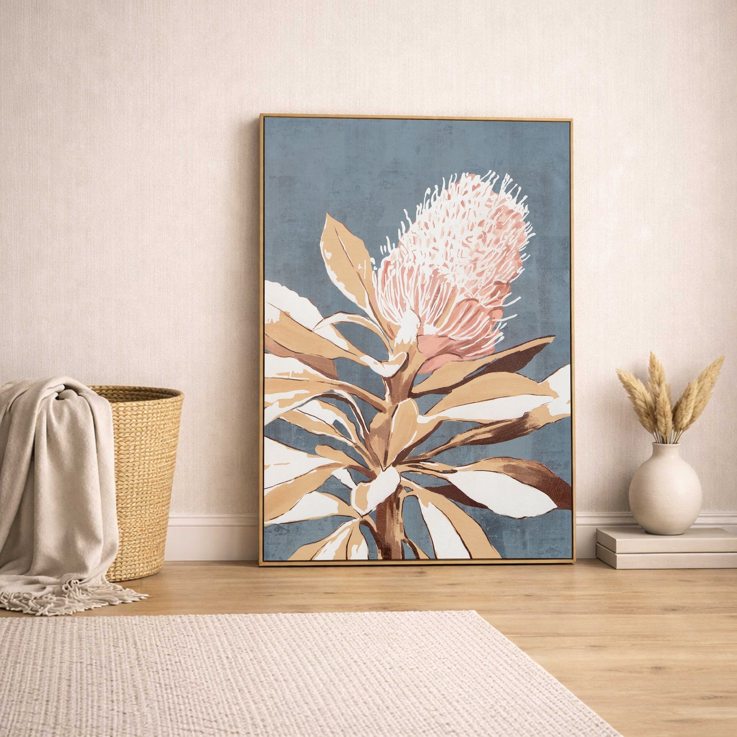 Floral Impression Hand Painted Canvas