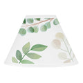 Floral Leaf Collection Lamp Shade Green And White Boho Watercolor Botanical Woodland Tropical Garden
