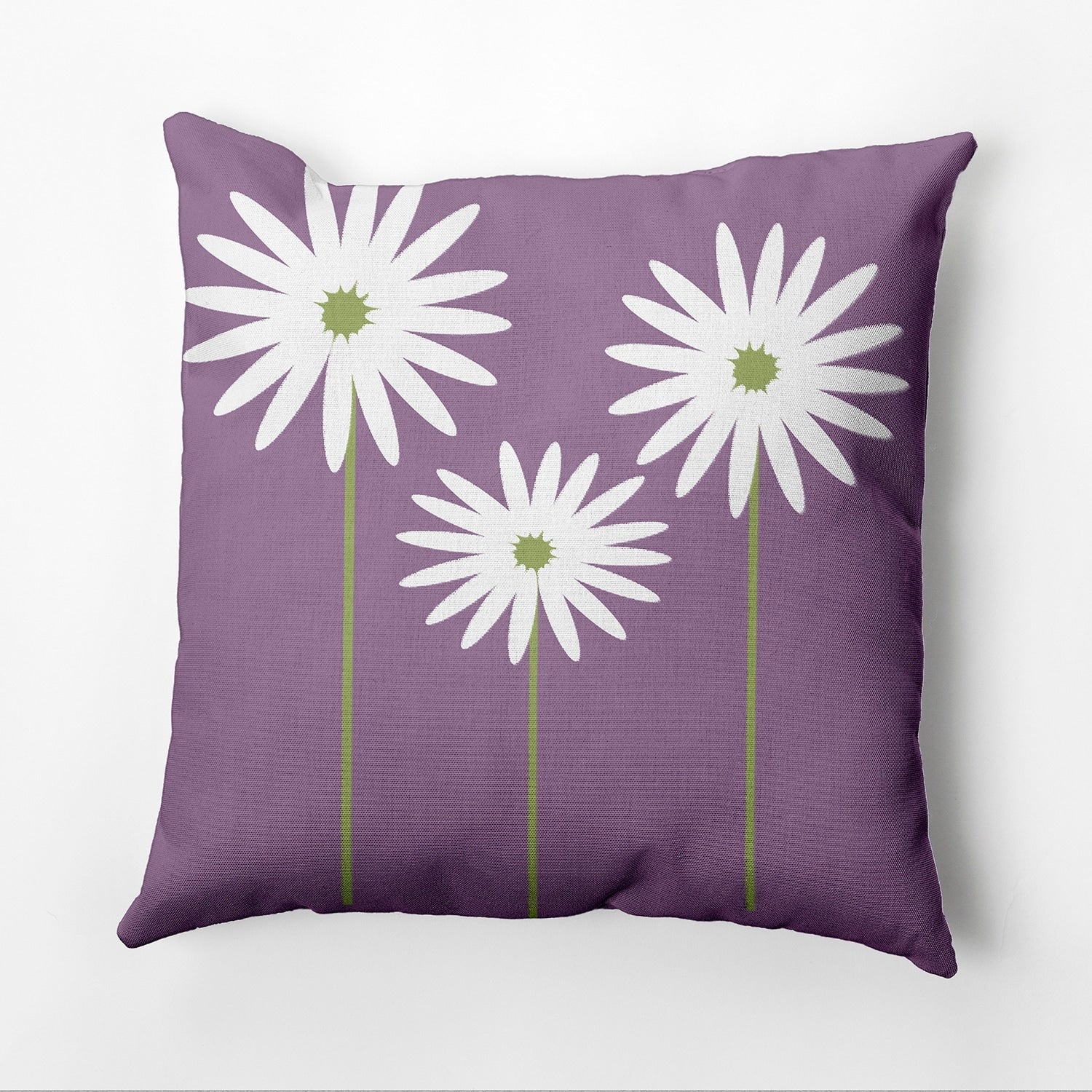 Floral Print 18 X 18 Inch Outdoor Fabric Pillow