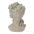 Floral Woman Bust Planter 10.5 H