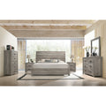 The Gray Barn Rousham Garden Weathered Grey Wood 6 Piece Bedroom Set
