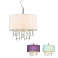 Florence 16.5 3 Light Crystal Pendant Lamp