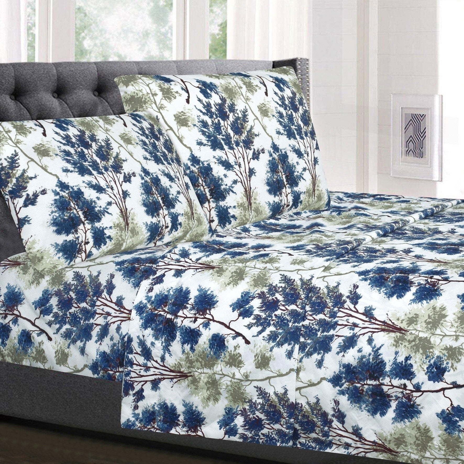 Florence 4 Piece Patterned Deep Pocket Sheet Set