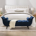 Strick Bolton Bedingfield Navy Blue Tufted Bench