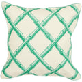 Decorative Chelsey Lattice Feather Down Or Polyester Filled 20 Inch Throw Pillo