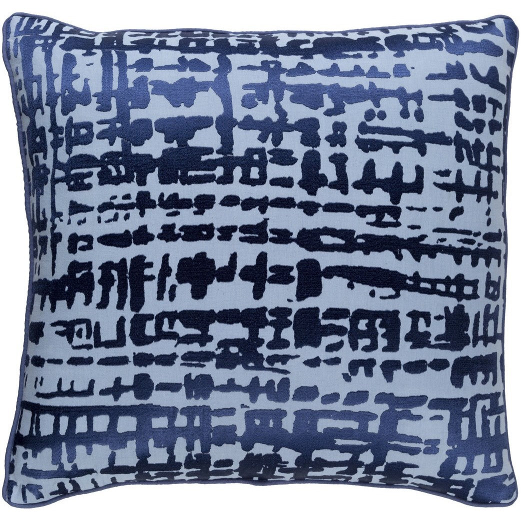 Decorative Dara 18 Inch Feather Down Or Poly Filled Throw Pillow