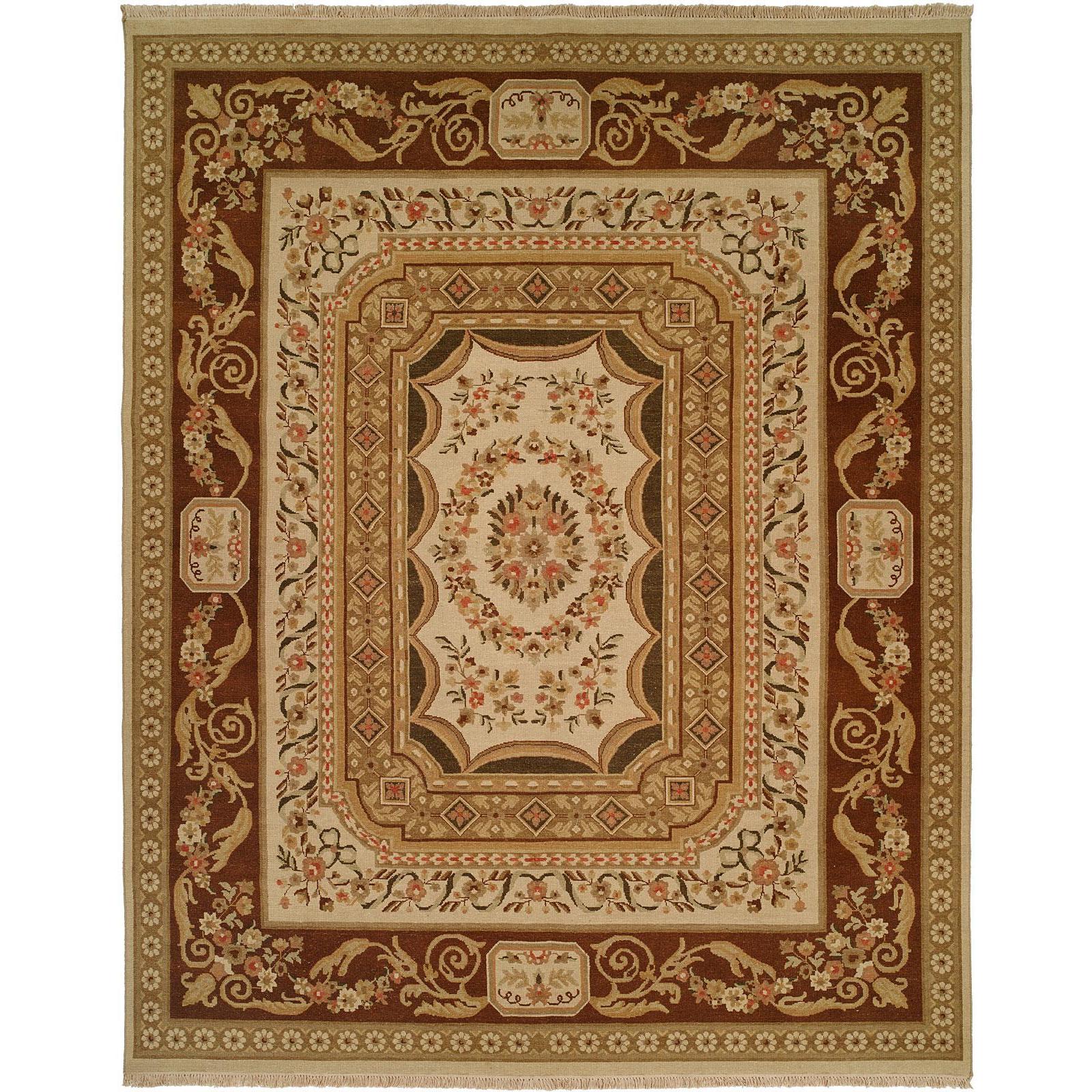 Florence Ivory Brown Soumak Area Rug 2 X 3 2 X 3