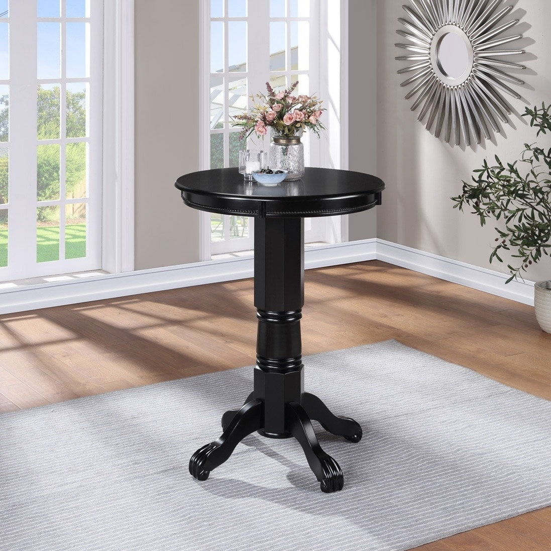 Florence Wood Round Pub Table