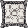 Kirsten Geometric Feather Down Filled Or Poly Filled 18 Inch Throw Pillow